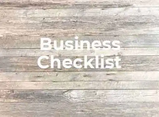 Checklist for Starting a Small Business Part 1