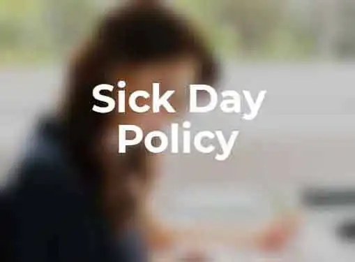 Employee Handbook Sick Day Policy