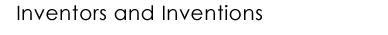 Inventors and Inventions
