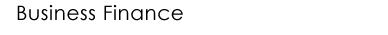 Business Finance