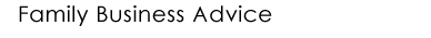Family Business Advice Articles