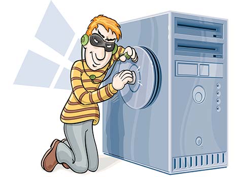 Cybersecurity Thief In Action