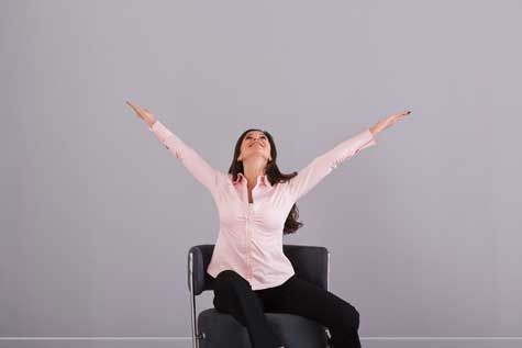 Optimistic Business Woman