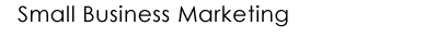 Small Business Marketing