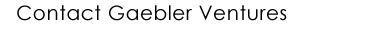 Contact Gaebler Ventures / venture capital contact information