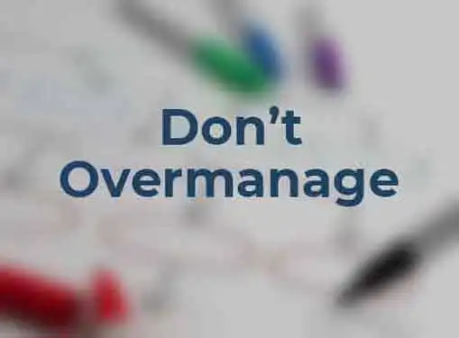 Avoiding Micromanagement