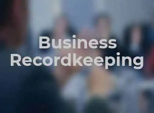 Business Recordkeeping