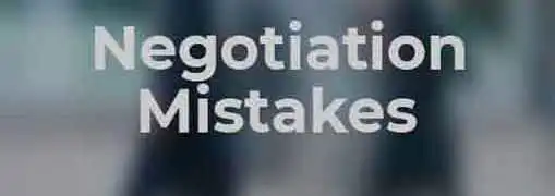 Common Negotiation Mistakes