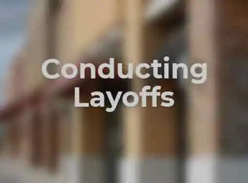 Conducting Layoffs