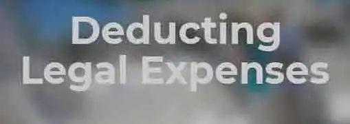 Deducting Business Related Legal Expenses