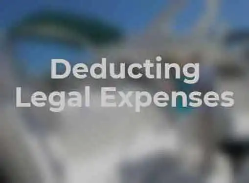 Deducting Business Related Legal Expenses