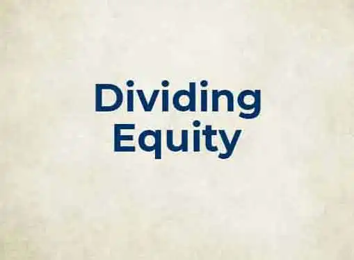 Dividing Equity Stake