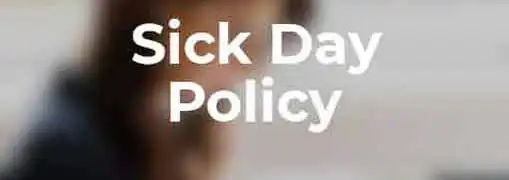 Employee Handbook Sick Day Policy