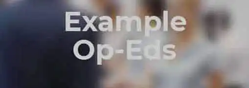 Example Op Ed Articles