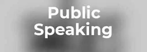For Entrepreneurs Public Speaking 101