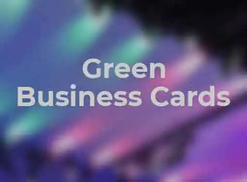 Green Business Cards