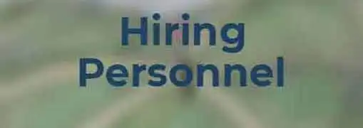 Hiring Personnel for a Nonprofit