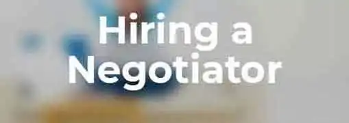 Hiring a Negotiator