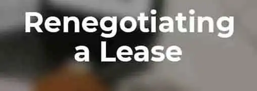 How to Renegotiate a Lease