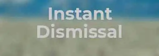 Instant Dismissal Letter
