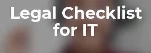 Legal Checklists Information Technology