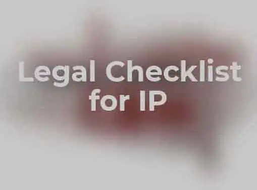 Legal Checklists Intellectual Property