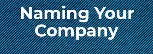 Naming Your Company