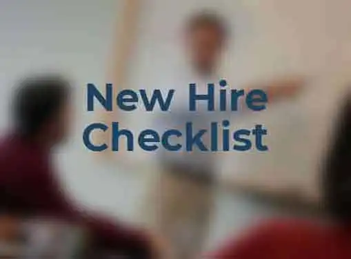 New Hire Checklist