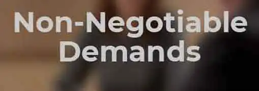 Non Negotiable Demands as a Negotiation Technique