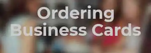 Ordering Business Cards Online