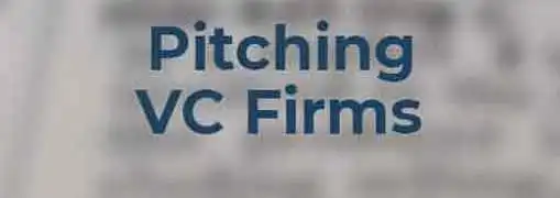 Pitching a Venture Capitalist