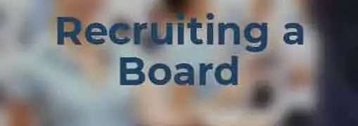 Recruiting a Board for a Nonprofit Organization