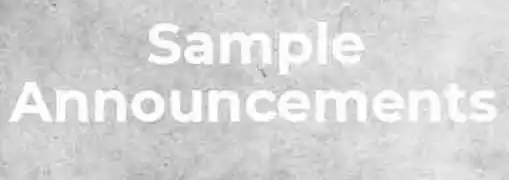 Sample Announcements For Rolling Out a New Brand