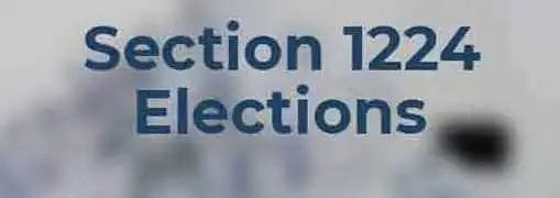 Section 1224 Elections