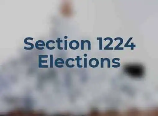 Section 1224 Elections
