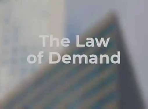 The Law of Demand