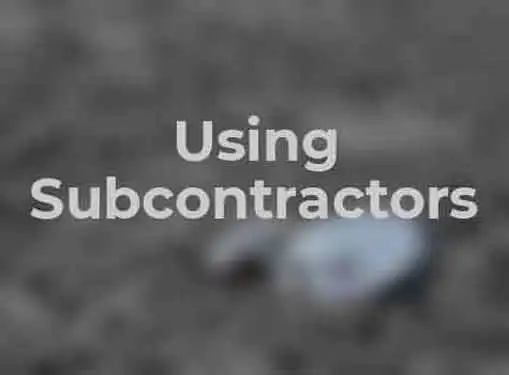 Using Subcontractors to Grow a Home Business