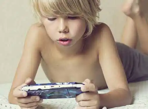 Kid Playing Video Game